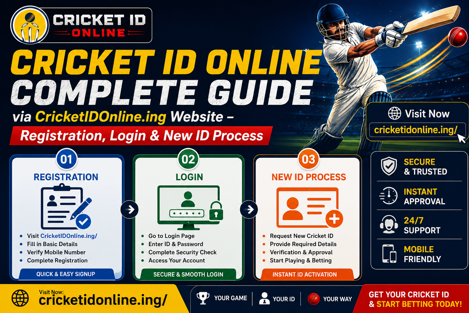 Cricket ID Online Complete Guide 2026