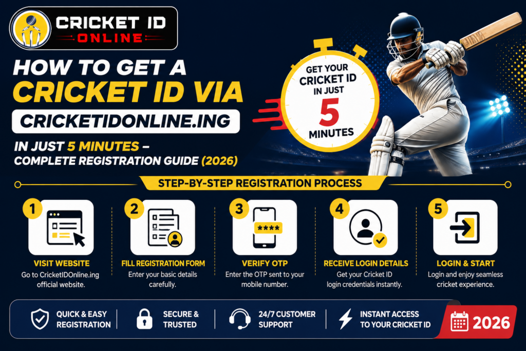 Get Cricket ID via CricketIDOnline.ing